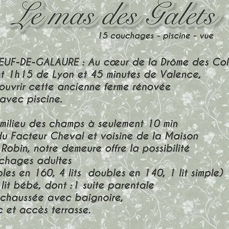 Des Galets Villa Chateauneuf-de-Galaure